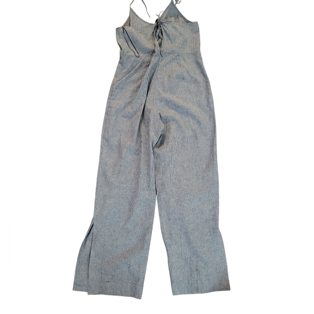 Lucky Brand Easy Stripe Jumpsuit Blue - Picture 4 of 6